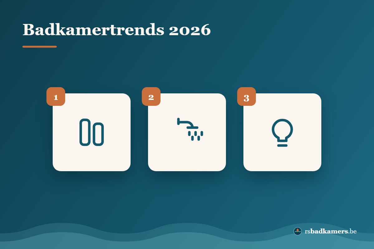 Badkamer trends 2026: aardetinten, inloopdouche en naadloze wanden