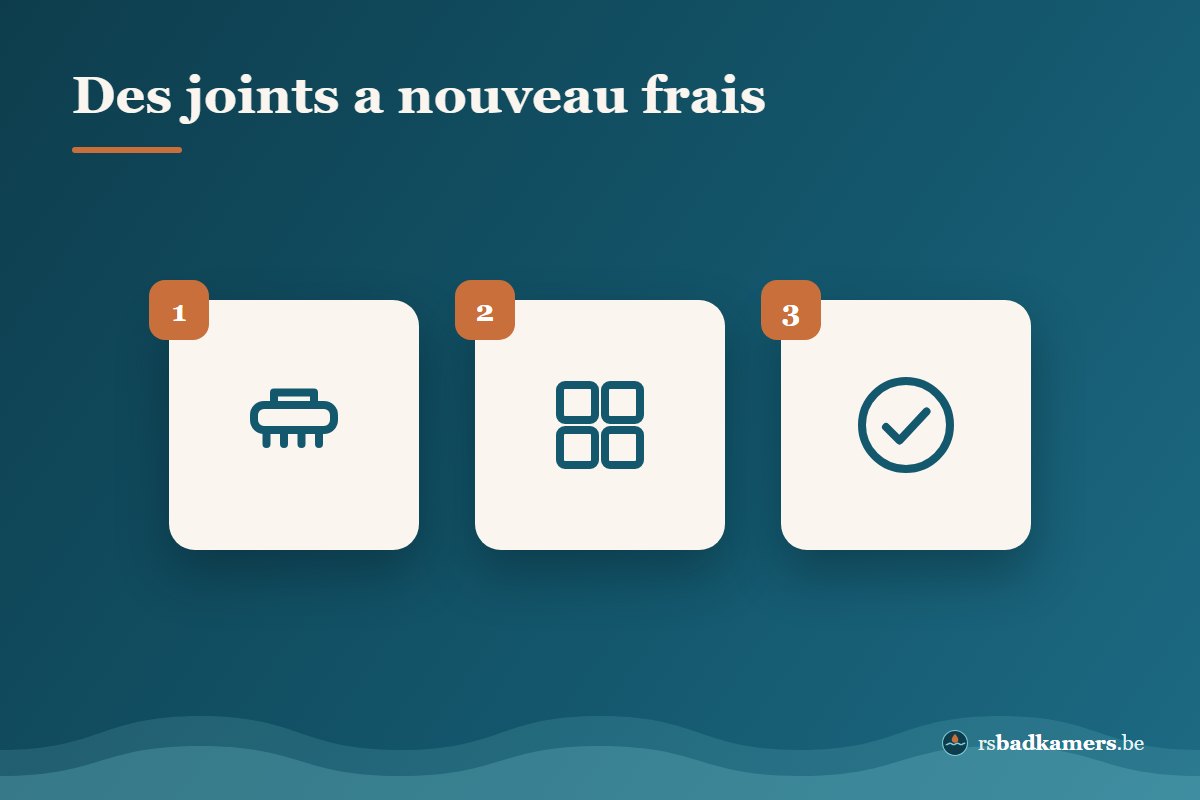 Nettoyer les joints de la salle de bains et remplacer les bords en mastic