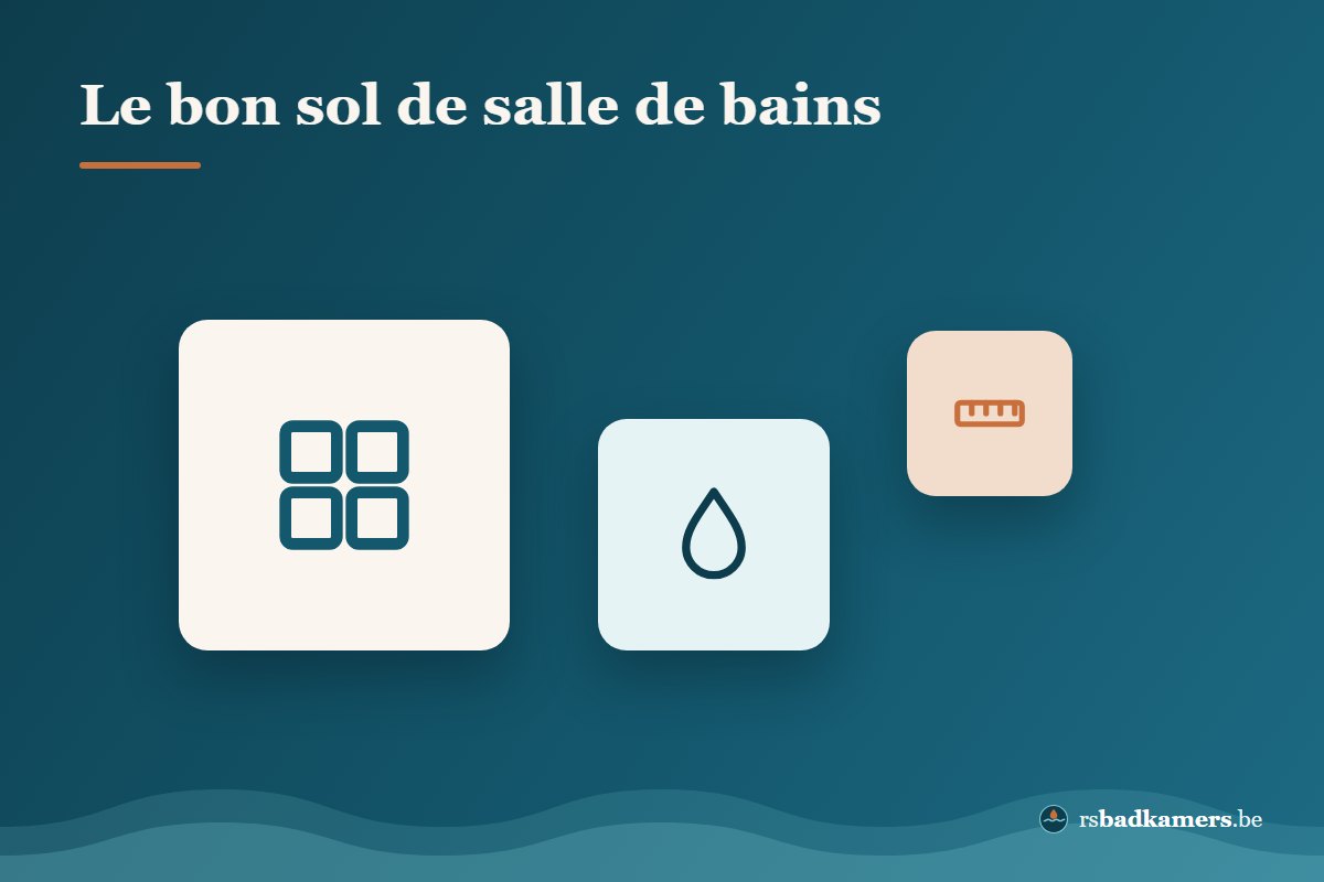 Choisir un sol de salle de bains entre carrelage, PVC, liège et sol coulé